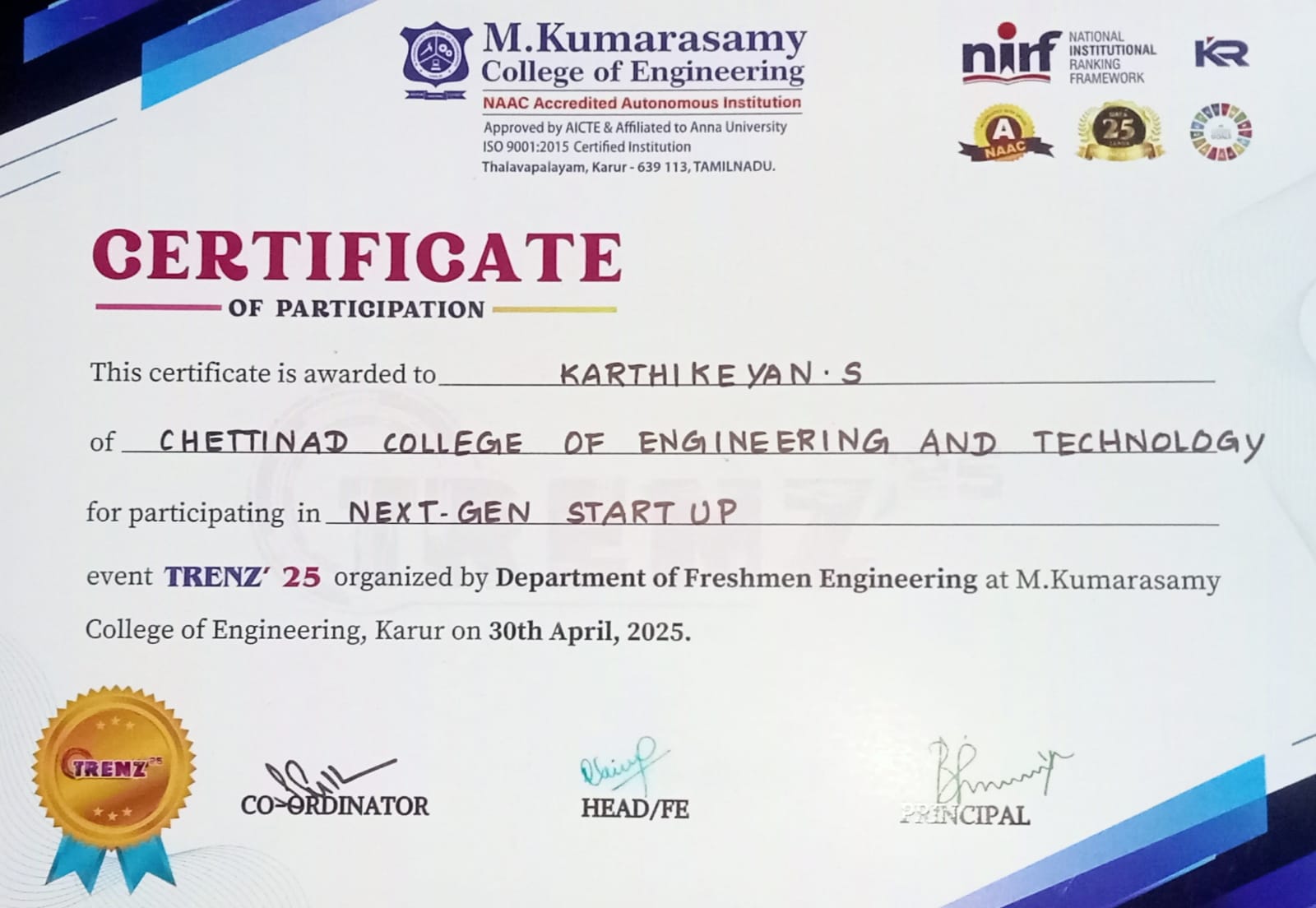 Certificate 2